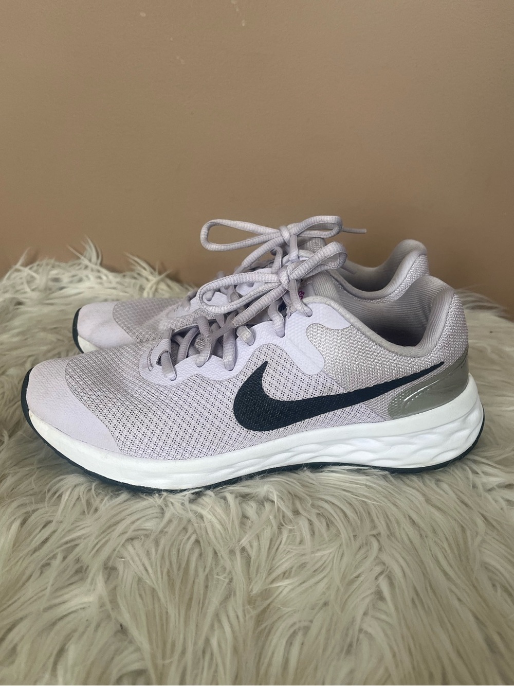 {Nike} Revolution 6 Running Sneakers in Lilac - Youth 5